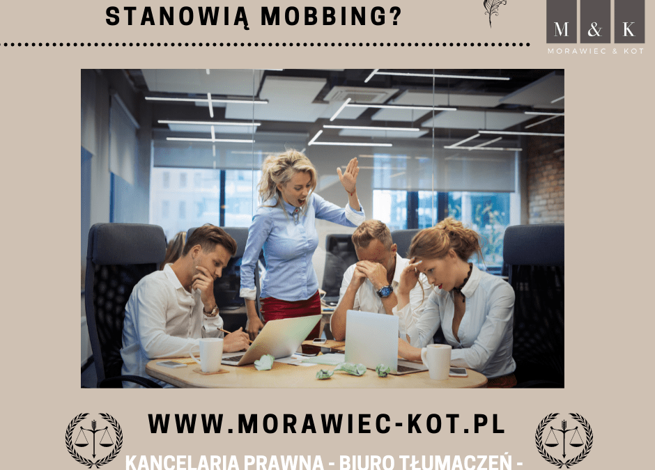 Jakie przykładowe działania stanowią mobbing?